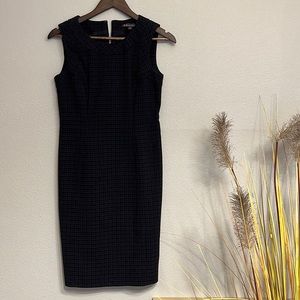 Brooks Brothers Professional Dark Navy Women’s Midi Dress with Full Lining